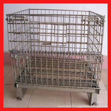 800*600*640mm galvanized metal mesh pallet cages